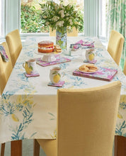 Load image into Gallery viewer, Floral Stripe Grey Green Curtain Fabric