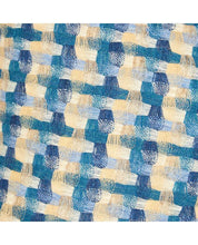 Load image into Gallery viewer, Kew Check Dark Seaspray Cushion