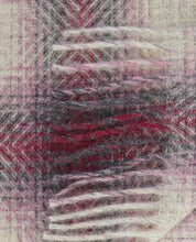 Load image into Gallery viewer, Harper Check Dusky Rose Throw
