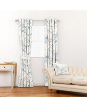 Load image into Gallery viewer, Forsythia Seaspray Drapery Fabric