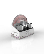 Load image into Gallery viewer, Blush Silver Coupe Pattern 56 Pc Party Set (Setting for 8)