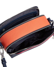 Load image into Gallery viewer, Colourblock Navy Square Cross Body Bag