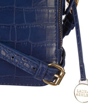 Load image into Gallery viewer, Crocodile Cobalt Square Cross Body Bag