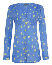 Load image into Gallery viewer, Lemon Drop Voile Blouse