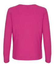 Load image into Gallery viewer, Fuschia Rick Rack Cardigan
