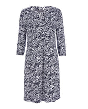 Load image into Gallery viewer, Floral Pintuck Crepe Dress