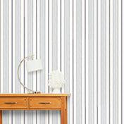 Load image into Gallery viewer, Heacham Stripe Dark Seaspray Wallpaper
