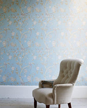 Load image into Gallery viewer, Summer Palace Powder Blue Wallpaper
