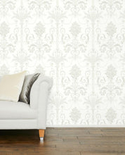 Load image into Gallery viewer, Josette White Wallpaper
