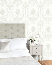 Load image into Gallery viewer, Josette White Wallpaper
