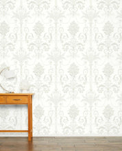 Load image into Gallery viewer, Josette White Wallpaper
