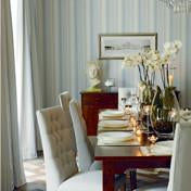 Load image into Gallery viewer, Eaton Stripe Dove Grey Seaspray Wallpaper
