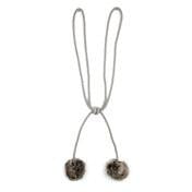 Load image into Gallery viewer, Dartmoor Grey Faux Fur Curtain Tieback
