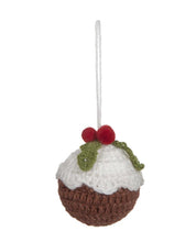 Load image into Gallery viewer, Crochet Christmas Pudding Decoration
