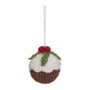 Load image into Gallery viewer, Crochet Christmas Pudding Decoration
