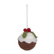 Load image into Gallery viewer, Crochet Christmas Pudding Decoration
