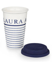 Load image into Gallery viewer, Candy Stripe Ceramic Coffee Cup
