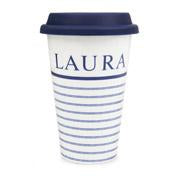 Load image into Gallery viewer, Candy Stripe Ceramic Coffee Cup
