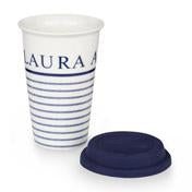 Load image into Gallery viewer, Candy Stripe Ceramic Coffee Cup
