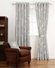 Load image into Gallery viewer, Dragonfly Garden Steel Curtain Fabric
