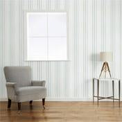 Load image into Gallery viewer, Cornish Stripe Grey Green Wallpaper
