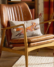 Load image into Gallery viewer, Fox Embroidered Cushion
