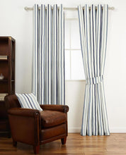 Load image into Gallery viewer, Arlo Stripe Midnight Fabric

