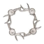 Load image into Gallery viewer, Antler Ring Silver Tealight Holder
