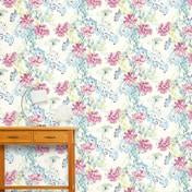 Load image into Gallery viewer, Cosmos Off White / Grey-Green Wallpaper
