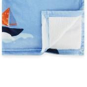 Load image into Gallery viewer, Boats Blue Fleece Blanket
