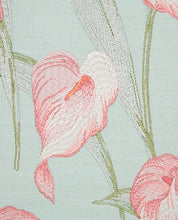 Load image into Gallery viewer, Lilium Embroidered Duck Egg Cushion
