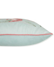 Load image into Gallery viewer, Lilium Embroidered Duck Egg Cushion
