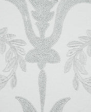 Load image into Gallery viewer, Josette Silver Embroidered Cushion
