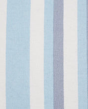 Load image into Gallery viewer, Editions Aqua Stripe Embroidered Cushion
