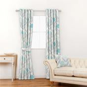 Load image into Gallery viewer, Editions Serena Aqua Curtain Fabric

