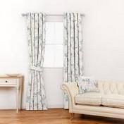 Load image into Gallery viewer, Greendale Silver Curtain Fabric
