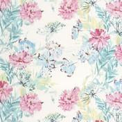 Load image into Gallery viewer, Cosmos Off White/Grey Green Curtain Fabric
