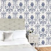 Load image into Gallery viewer, Josette Off White/Midnight Wallpaper
