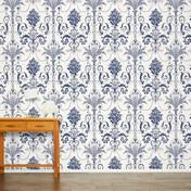 Load image into Gallery viewer, Josette Off White/Midnight Wallpaper
