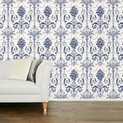 Load image into Gallery viewer, Josette Off White/Midnight Wallpaper
