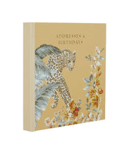 Load image into Gallery viewer, Florintine with Leopard Address/Birthday Book
