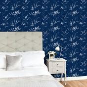 Load image into Gallery viewer, Pussy Willow Midnight Floral Wallpaper
