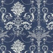 Load image into Gallery viewer, Josette Midnight Drapery Fabric
