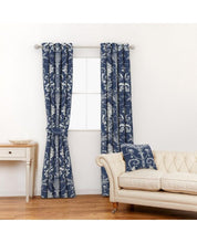 Load image into Gallery viewer, Josette Midnight Drapery Fabric
