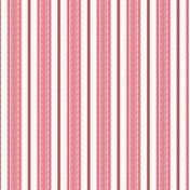 Load image into Gallery viewer, Heacham Stripe Cranberry Curtain Fabric
