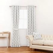 Load image into Gallery viewer, Florin Silver Curtain Fabric
