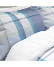 Load image into Gallery viewer, Aldridge Check Bluebell Blue Pillowcase

