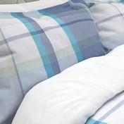 Load image into Gallery viewer, Aldridge Check Bluebell Blue Pillowcase
