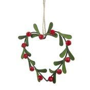 Load image into Gallery viewer, Berries and Heart Wreath Tree Decoration
