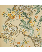 Load image into Gallery viewer, Florintine with Leopard Antique Gold Cushion
